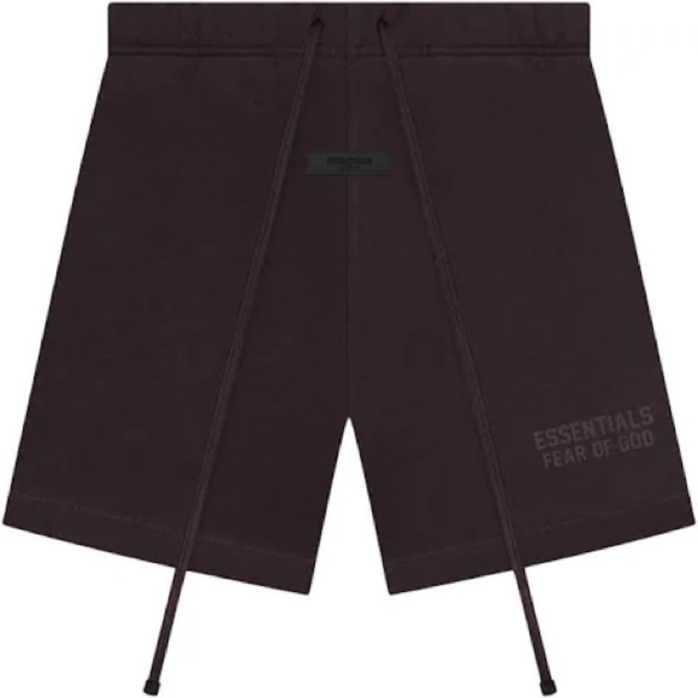 NEW with tags in bag Essentials Fear of God Plum color sweat shorts